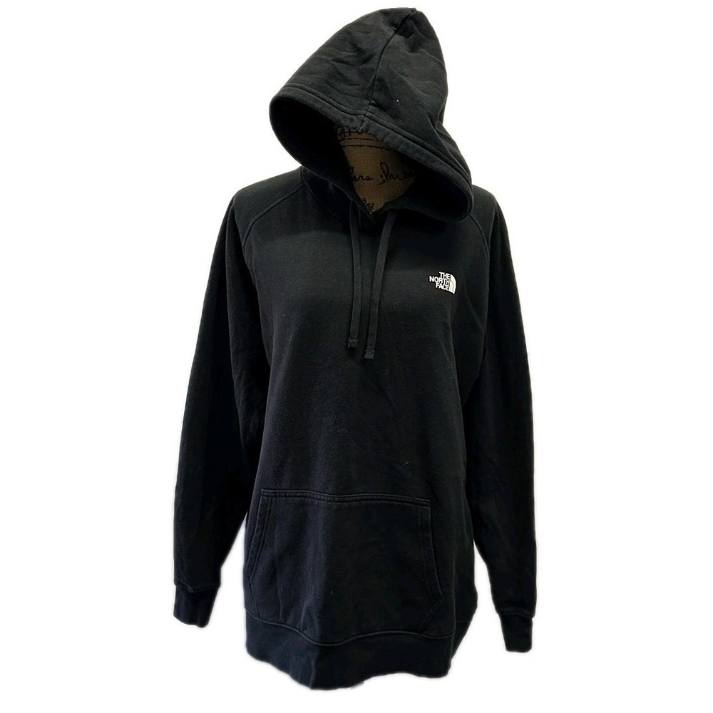 The North Face Black Hoodie Womens XXL Graphic‎ Pullover Sweatshirt Streetwear